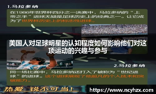 美国人对足球明星的认知程度如何影响他们对这项运动的兴趣与参与